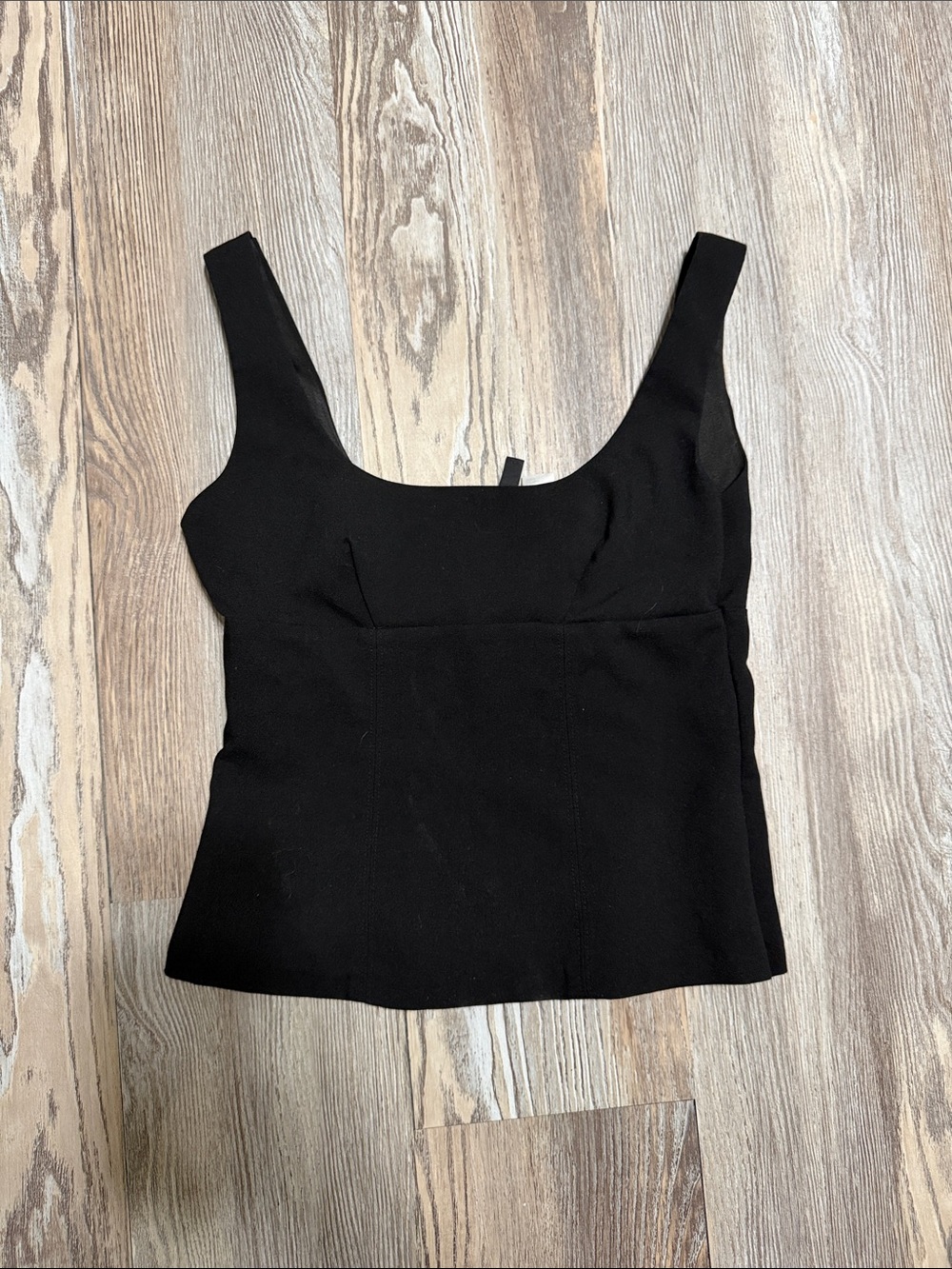 H&M Black Square-Neck Camisole Tank